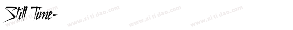 Still Time字体转换